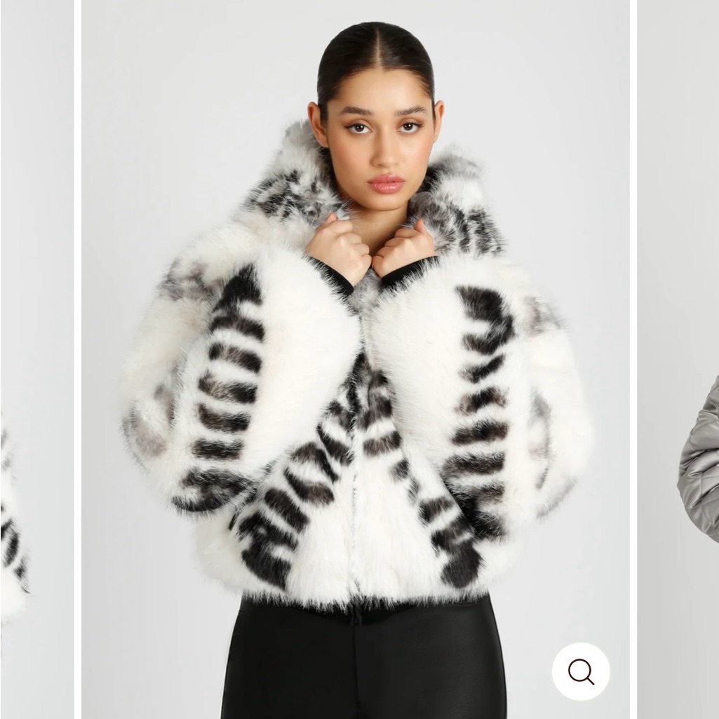 Blanc Noir White And Black Patterned Jacket